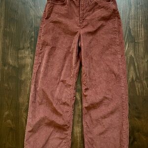Old Navy Women's Wide Leg Pants in Brick Red